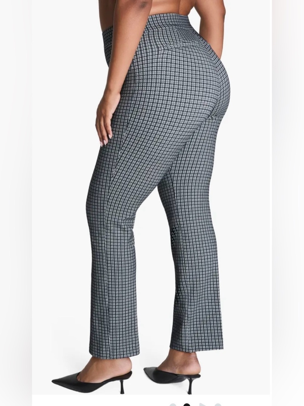 SPANX Ponte Slim Straight Jacquard Pants mini collier 21821R size medium NWOT - Picture 2 of 11